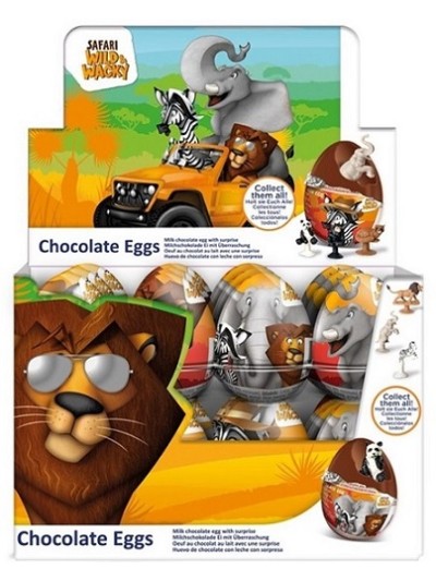 SAFARI CHOCO EGGS 24 UN