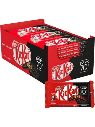 KIT KAT NEGRO 70% 42G 24 UN