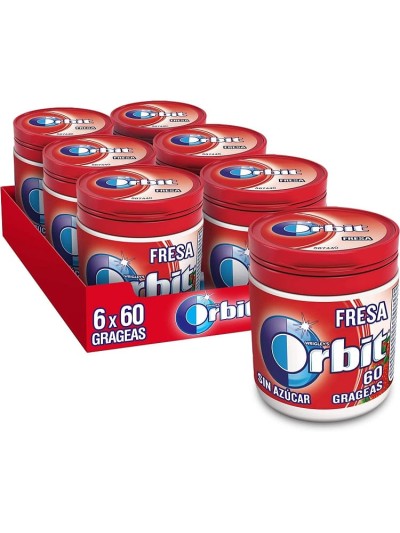 ORBIT FRESA BOX 60 GRAGEAS X6