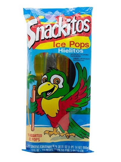 SNACKITO ICEPOPS 5 SABORES...