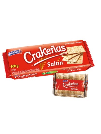 CRAKEÑAS SALTIN 300G 4 PAKCS