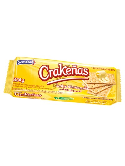 CRAKEÑAS MANTEQUILLA 324G 4...