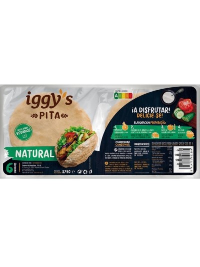 IGGY´S PAN PITA 6 UN. 375GR