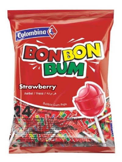 BON BON BUM FRESA BOLSA 24UN