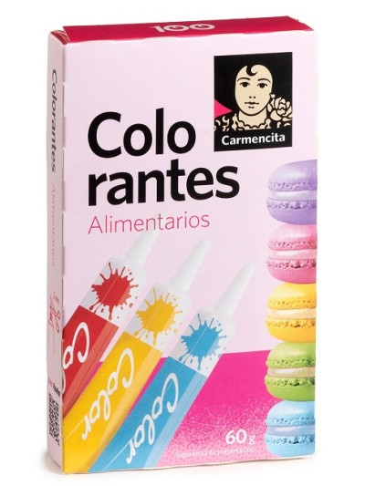 COLORANTES ALIM.3 TUBOS 60G...