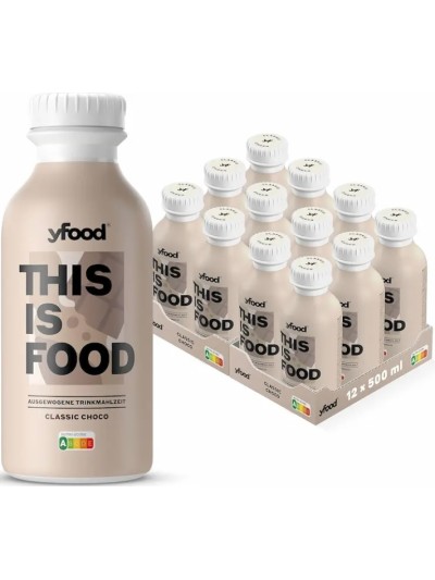 YFOOD RTD CHOCOLATE 6X500ML