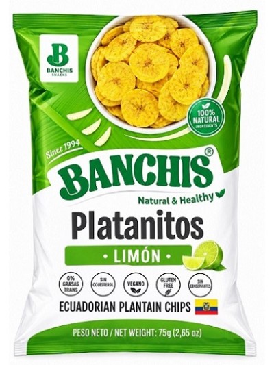 BANCHIS PLATANO LIMON 71G 15UN